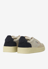 Autry Medalist Suede Low-Top Sneakers Beige AULM-TS-29