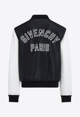 Givenchy Satin Varsity Bomber Jacket Multicolor BM01HM166P/T_GIV-411