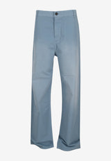Miu Miu Twill Wide-Leg Pants Blue MP1970SOOO19R3_F0637