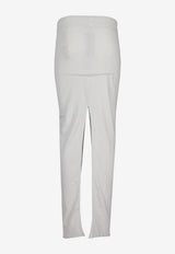 Rick Owens DRKSHDW Sliced Pillar Skirt White DS01F4341RN_51
