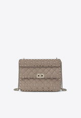 Valentino Medium Rockstud Spike Shoulder Bag Powder 9W2B0122NAP/T_VALE-P45