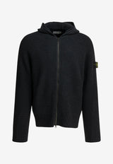 Stone Island Ribbed Knit Zip-Up Cardigan Black L2S155100005S0N17V0029_cd89729c-660d-4be6-a950-28dc85dde87b