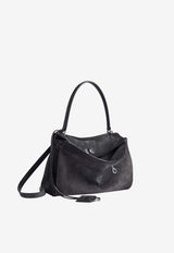 Balenciaga Small Rodeo Suede Shoulder Bag Gray 7897792AB4G1143_STORMGREY_70224458