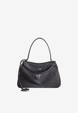 Balenciaga Small Rodeo Suede Shoulder Bag Gray 7897792AB4G1143_STORMGREY_70224458