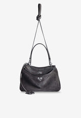 Balenciaga Small Rodeo Suede Shoulder Bag Gray 7897792AB4G1143_STORMGREY_70224458