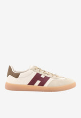 Hogan H-Stripes Leather Low-Top Sneakers White HXM6470FB60UHC964Q_White_70224482