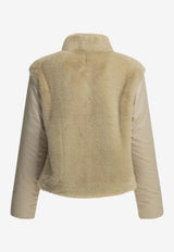 Herno Resort High-Neck Faux Fur Coat Beige GI00054DR128961985_0ac72d93-7e1e-4a9b-a73d-146bbea47ebe