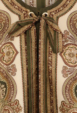 Zimmermann Ruffled Printed Tunic Midi Dress Multicolor 8270DSS263OLP_Olive Paisley_70224505