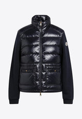 Moncler Logo Laqué-Trim Zip-Up Jacket Blue 8G0001789BG6/T_MONCL-778