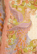 Zimmermann Indra Balloon-Sleeved Floral Mini Dress Multicolor 5515DSS262CTSF_Chartreuse Floral_70224385