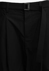 Sacai Typewriter Parachute Pants Black 26-04043M001_6577b563-8374-4607-b558-0515808ce406