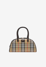 Burberry Highlands Check Top Handle Bag Beige 8117522166995/S_BURBE-A2021