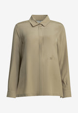 Max Mara Geranio Silk Crepe De Chine Shirt Beige 2621116021600MXMGERANIO007_64a3bb5f-d541-4032-8205-562894ec6c4c