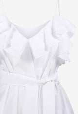 P.A.R.O.S.H Ruffled Sleeveless Top White D313354CANYOX26_001