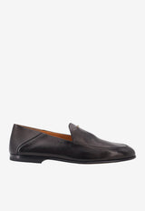 Tod's Embossed Logo Leather Loafers Black XXW25M0KM3091TB999_Black_70014175