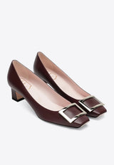 Roger Vivier Trompette 45 Nappa Leather Pumps Burgundy RVW44815280NK0/T_ROGVI-R802