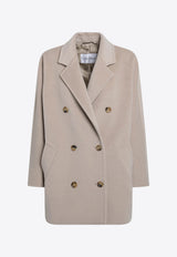 Max Mara Rebus Short Iconic Coat Beige REBUSWO/T_MAXM-032