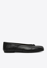 Maison Margiela Tabi Ballet Flats in Leather Black S58WZ0127P3753/T_MARGI-T8013