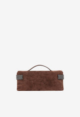 Brunello Cucinelli Essence Suede Handbag Brown MBDLB2815C9885_ESPRESSO_70014716