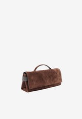 Brunello Cucinelli Essence Suede Handbag Brown MBDLB2815C9885_ESPRESSO_70014716
