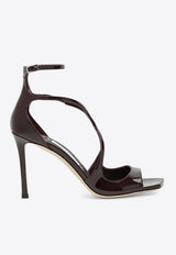 Jimmy Choo Azia 95 Sandals in Patent Leather Burgundy AZIA95PAT/T_JIMCH-061998