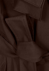 P.A.R.O.S.H Ruffled Sleeveless Top Brown D313354CANYOX26_008