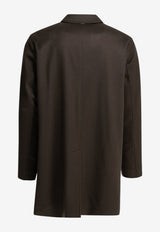 Herno Single-Breasted Long Coat in Cashmere Brown CA000228U381268800_924c4da1-f6d0-4c2e-9530-af52721d51a0
