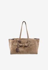 Brunello Cucinelli Suede Leather Shoulder Bag Beige MBDLB2848C8769_TORBA_70014877