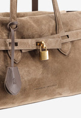 Brunello Cucinelli Suede Leather Shoulder Bag Beige MBDLB2848C8769_TORBA_70014877