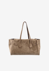 Brunello Cucinelli Suede Leather Shoulder Bag Beige MBDLB2848C8769_TORBA_70014877