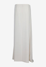 P.A.R.O.S.H Flared Midi Skirt Cream D621169PANTY26_002