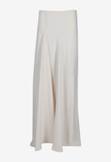P.A.R.O.S.H Flared Midi Skirt Cream D621169PANTY26_002