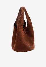 Polo Ralph Lauren Play Suede Shoulder Bag Brown 428P23824002_Cafe_70027121