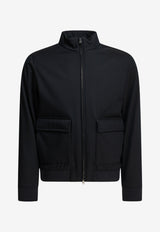 Herno 3 Layers Wool Storm Bomber Jacket Blue GI000665U331869200_14596a45-b87a-489b-9c24-65ec1d42e581