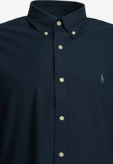 Polo Ralph Lauren Embroidered Buttoned Shirt Blue 710928255001NEWPORT NAVY_343c8467-1106-4db1-aa64-4c36b77c1e15