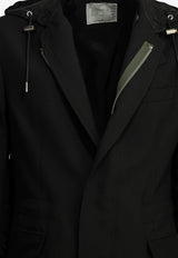 Sacai X Nylon Hooded Blazer Black 26-04026M001_00f55ad6-7916-46cd-aba7-82df23265e4c
