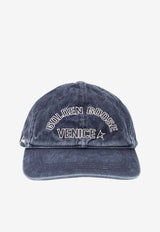 Golden Goose DB Vintage Denim Logo Baseball Cap Blue GUP02837P00261850751_BLUE NAVY_70224379