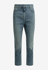 Valentino V Patch Straight-Leg Washed Jeans Blue 9B3DD22NACH558_aa86a14a-5e15-43eb-b2a4-08ca782303a9