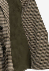 Max Mara Eccelso Houndstooth Double-Breasted Blazer Brown 2621916091600MXMECCELSO001_7da2f4c0-500d-41e7-b126-422b9517b231