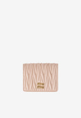 Miu Miu Matelassé Leather Wallet Pink 5MV204AFPP_F0236