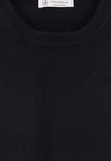 Brunello Cucinelli Cashmere Crewneck Sweater Gray M2200100CH101_NEROGRIGIOMEDIO_70014680