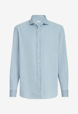 Denim Button-Up Shirt