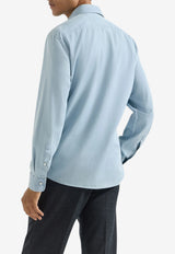Denim Button-Up Shirt