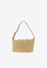 Miu Miu Small Spirit Suede Shoulder Bag Beige 5BC216VOOO2CSS_F0379