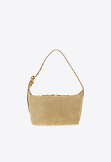 Miu Miu Small Spirit Suede Shoulder Bag Beige 5BC216VOOO2CSS_F0379