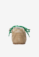 Miu Miu Washed Suede Low-Top Sneakers Beige 5E165EFD005Z5O_F0379