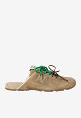 Miu Miu Washed Suede Sabot Mules Beige 5E333EF005Z5O_F0379