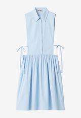 Miu Miu Poplin Shirt Dress Light Blue MF6389SOOO10RG_F0013