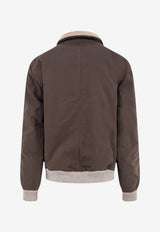 Brunello Cucinelli Zip-Up Padded Jacket Brown MG5456003CLY62_Darkbrown_70014726