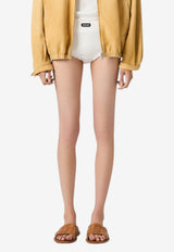 Miu Miu Lace-Trimmed Briefs White SP9483SOOO1951_F0009